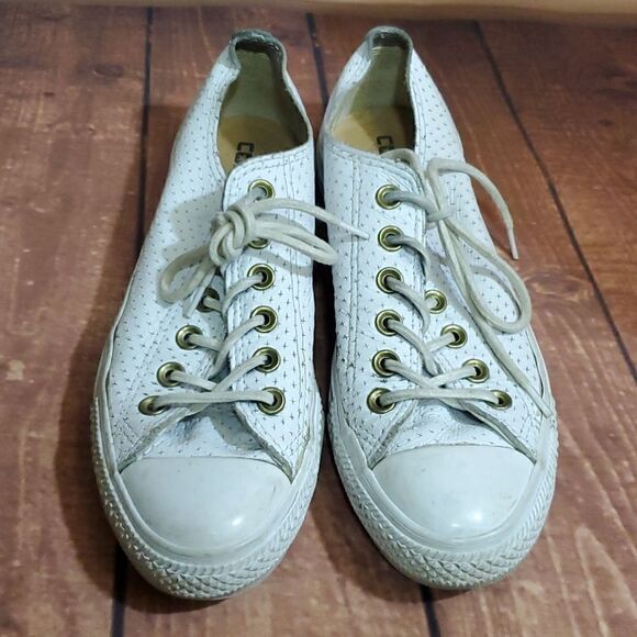 CONVERSE ALL STAR Perforated Leather Chucks - Picture 2 of 7